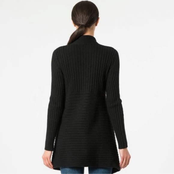 Autumn Cashmere New Rib Drape Cardigan Black NWT - Picture 3 of 11